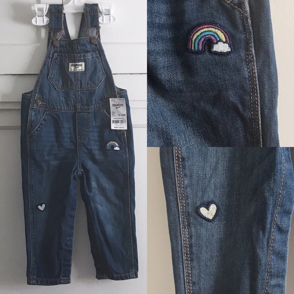 OshKosh | Adorable Embroidered Baby Overalls